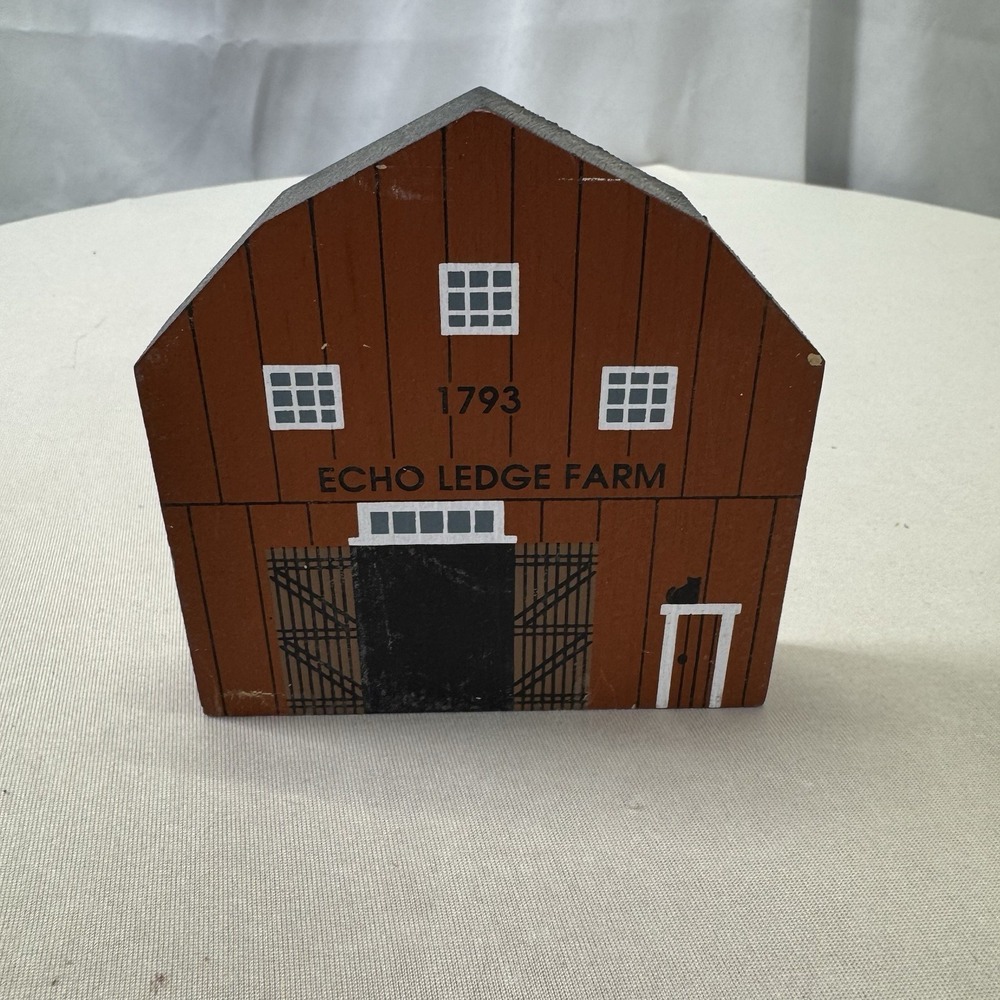 Vtg 1992 The Cat's Meow American Barn Series Vermont Barn 1793 Echo Ledge Farm‎